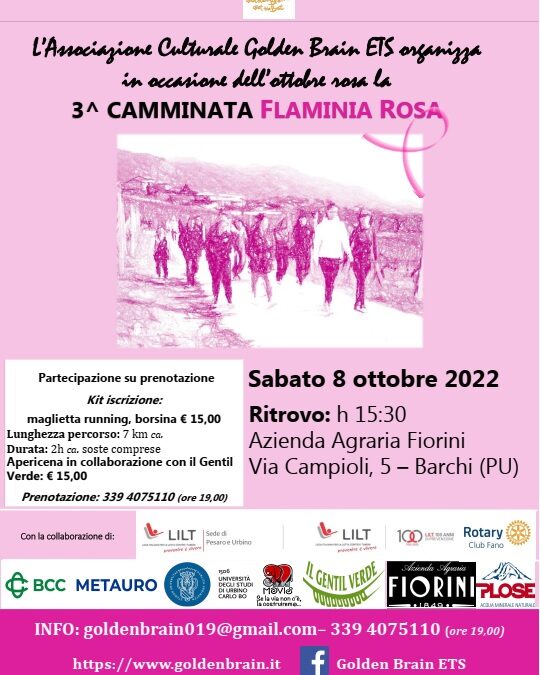 3^ edizione della camminata Flaminia Rosa